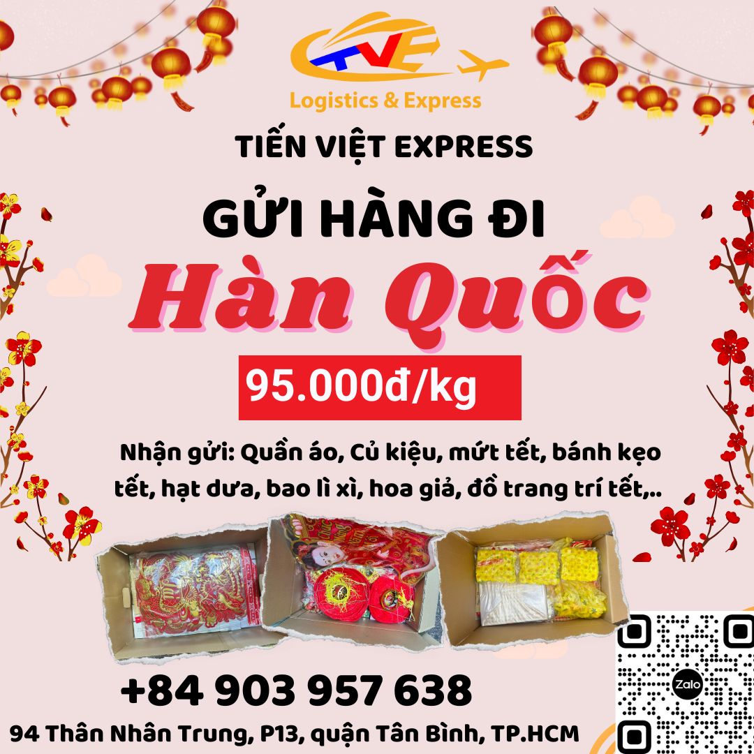 Gửi hàng đi Hàn Quốc - Tiến Việt Express